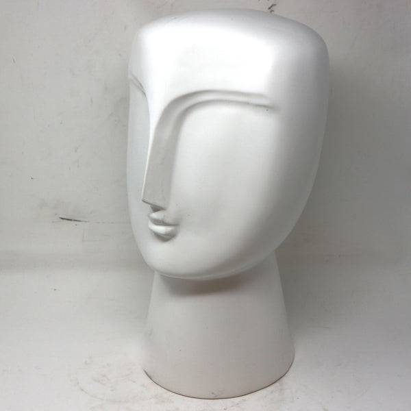 White Ceramic Modernist Bust