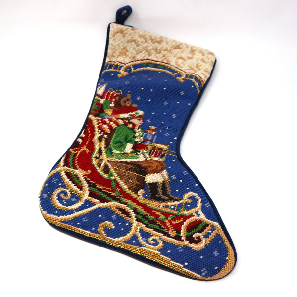 Sferra Needlepoint Christmas Stocking
