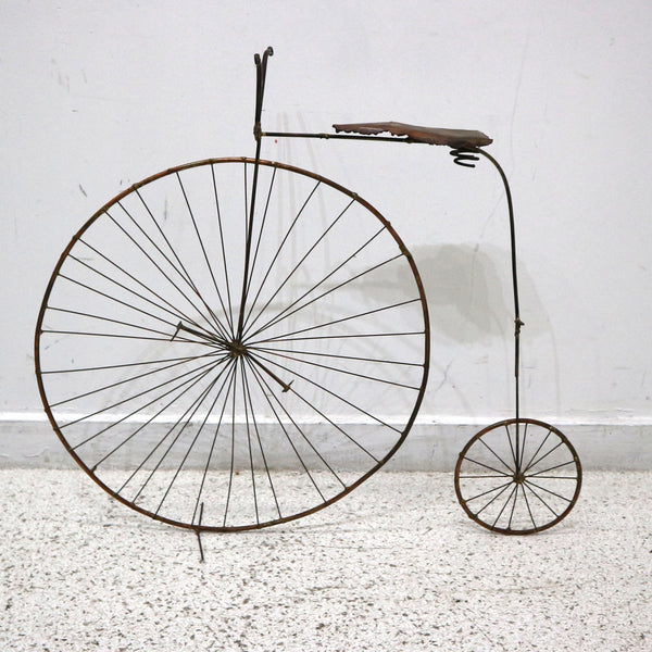 Small Brass High Wheel Bicycle by Sonny Dalton