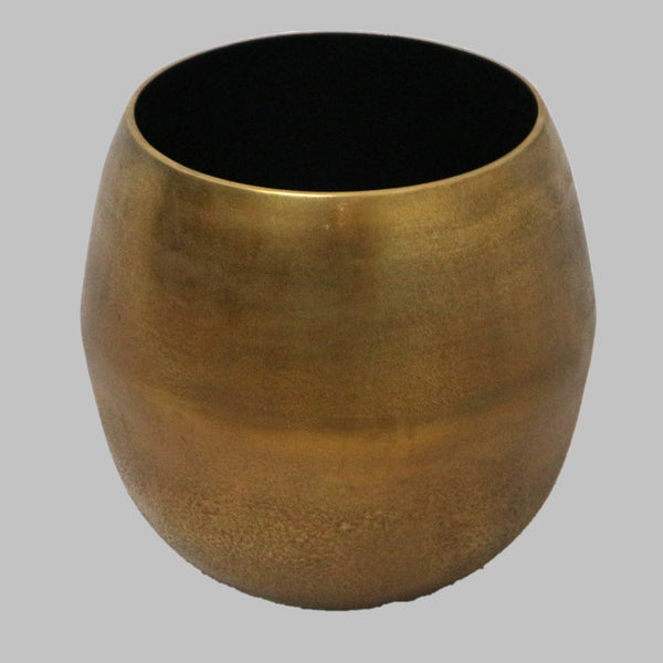 CB2 Rough Cast Brass Metal Planter