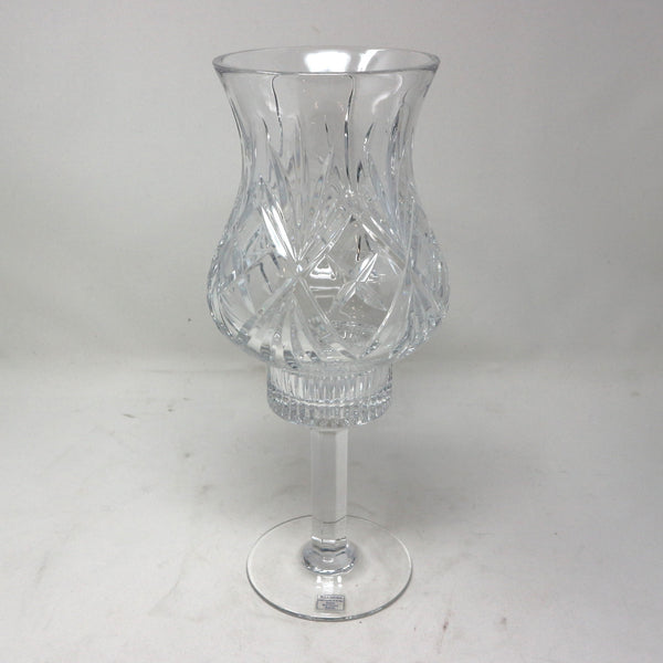 Illusions Lead Crystal 2-Piece Candle Holder