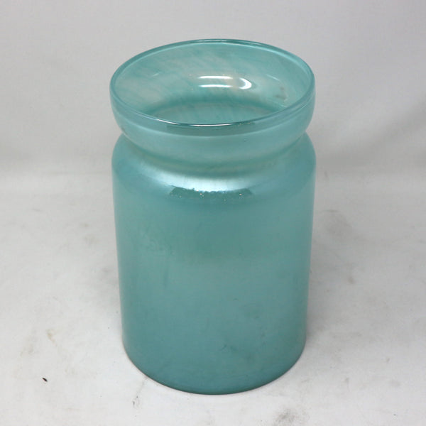 Seafoam Green Glass Jar