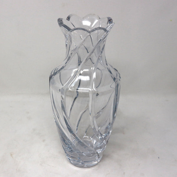 Leaded Swirled Glass Vase