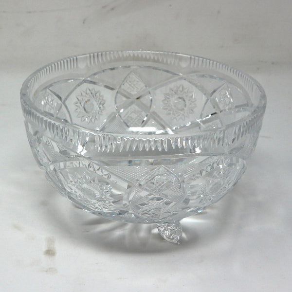 Bohemia Cut Crystal Footed Bowl