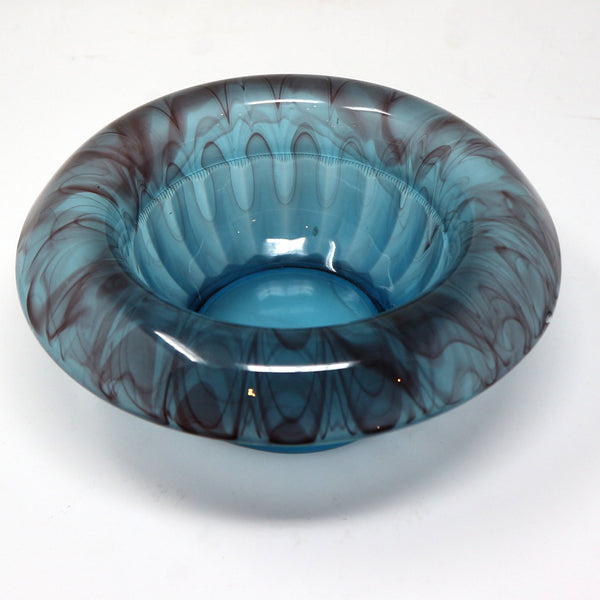 George Davidson Blue & Purple Cloud Glass Bowl