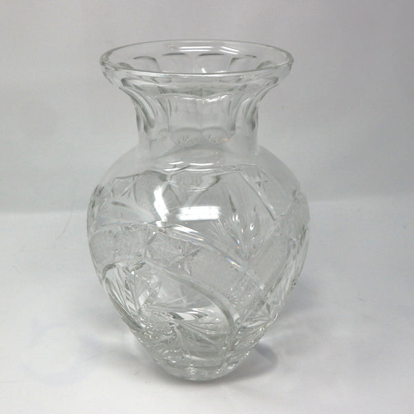 Cut Crystal Star of David Vase