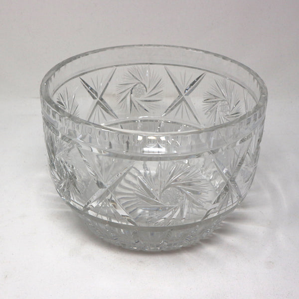 Cut Crystal Pinwheel Bowl