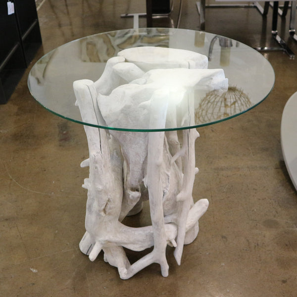 Set/2 “Sur & Sula” Driftwood Side Tables by Todd Smith