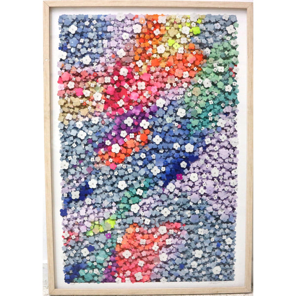 “City Flowers” by Stef Ross 15/35 Mixed Media