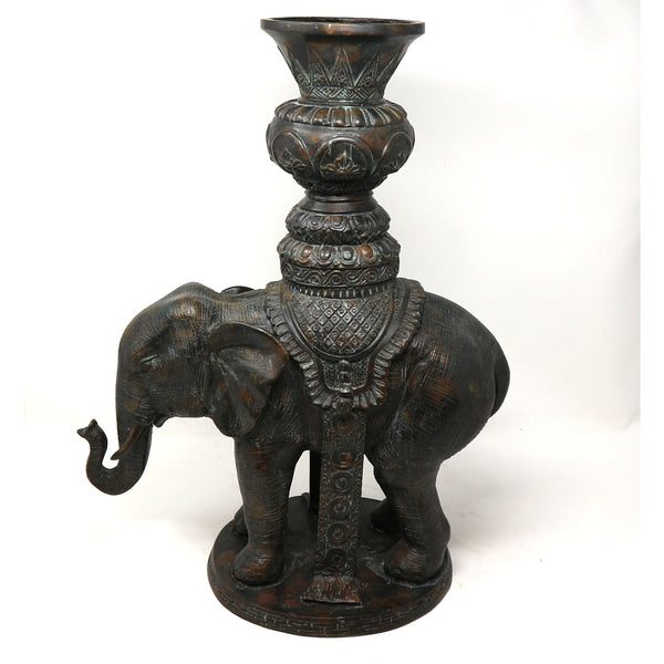 Maitland Smith Bronze Elephant Sculpture