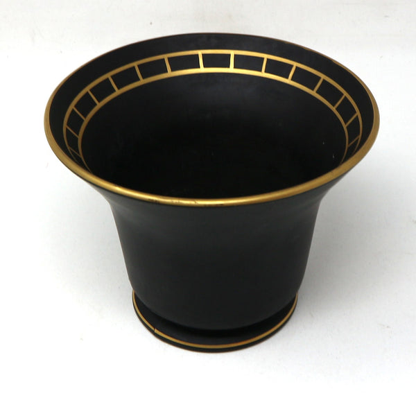 Deco Black Satin Ceramic Jar