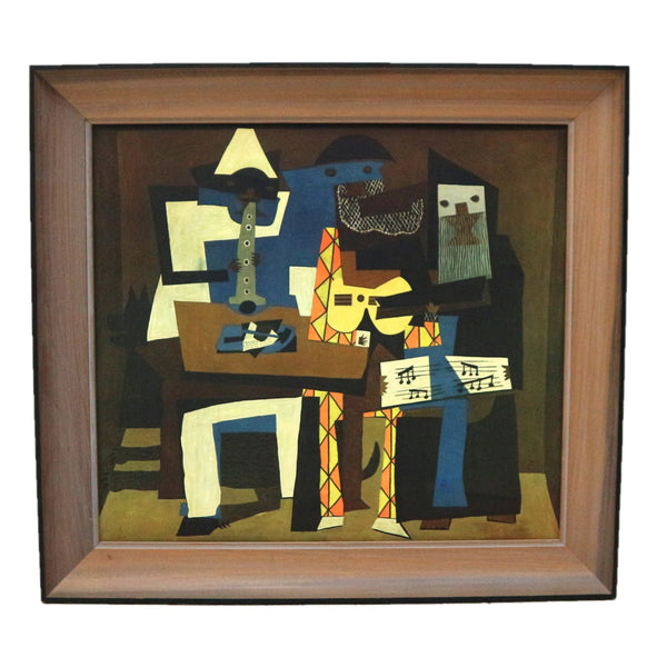 “3 Musicians” by Picasso Print on Board