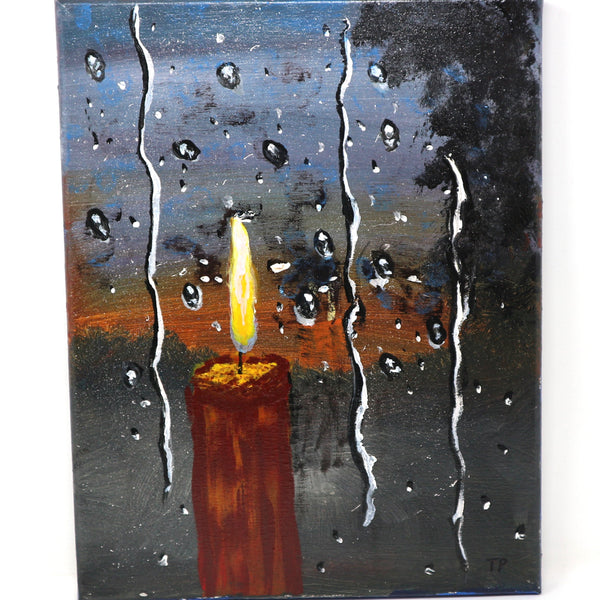 “Christmas Candle” by Tony Paterniti Acrylic on Canvas