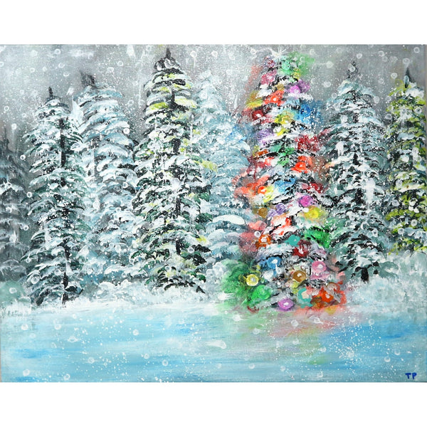 “X-Mas Tree Farm” by Tony Paterniti Acrylic on Canvas