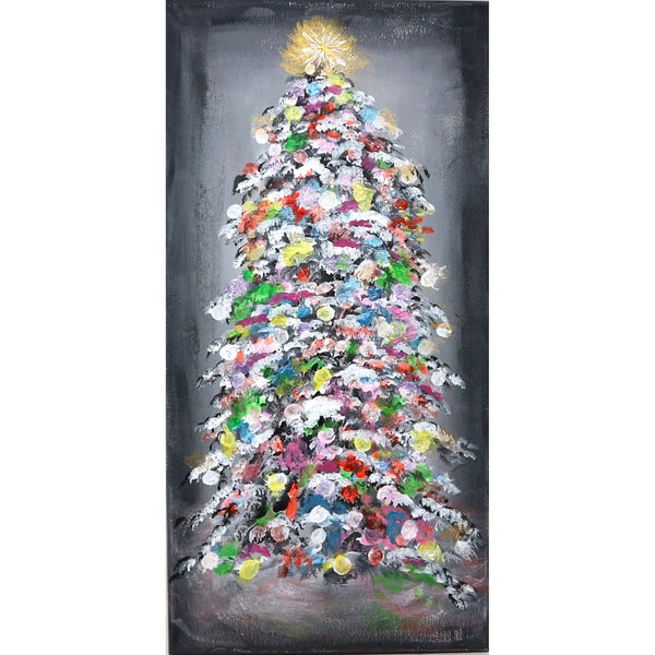 “Shimmering X-Mas Tree” by Tony Paterniti Acrylic on Canvas