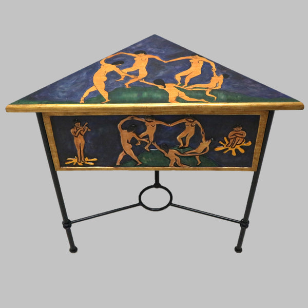 Italian Hand Carved / Painted Corner Table