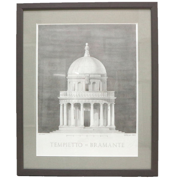 “Tempietto di Bramante” Signed Framed Print 2009