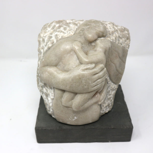 Stone Carved Mother & Child by Eliseo